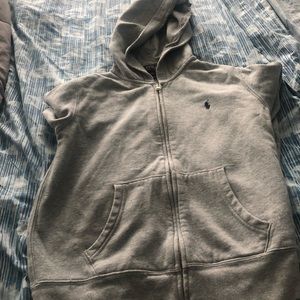 Boys Polo zip up sweat jacket